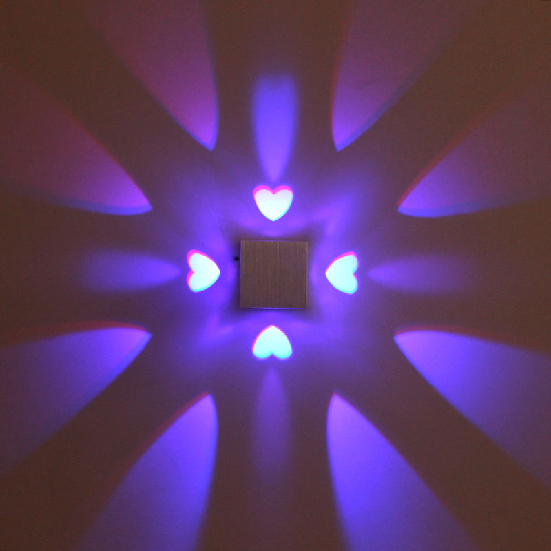 Hartvormige LED Wandlamp afstandsbediening wandlamp slaapkamer wandlampen Woonkamer Kapperszaak Hoge Kwaliteit Goedkope Prijs Hoge Kwaliteit