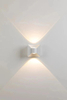 Decoratieve moderne aluminium bogy Indoor Outdoor waterdichte LED-wandlampen op en neer