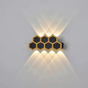 Wandlampen Led Honingraat Goud Zwart Licht up en Down Lichtgevende Body Lamp Verlichting Stijl Moderne Kantoor Rohs Epistar input Flux