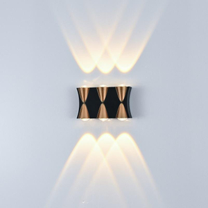 6W Led Wandlamp Waterdicht IP65 Buitenlamp Binnen Wit Zwart Gouden Wandlamp Op en neer Wandlamp Modern LED-licht