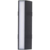 Moden Waterdichte Buiten Wandlamp PIR Bewegingssensor Wandlamp Tuin Veranda Voordeur Zwart Aluminium Lange Strip