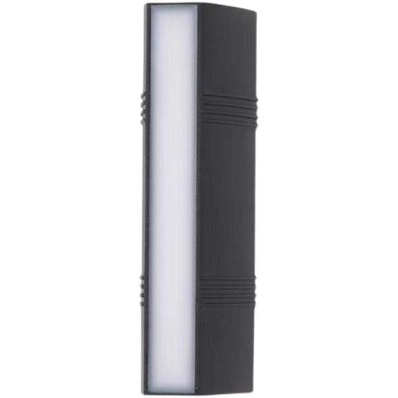 Moden Waterdichte Buiten Wandlamp PIR Bewegingssensor Wandlamp Tuin Veranda Voordeur Zwart Aluminium Lange Strip