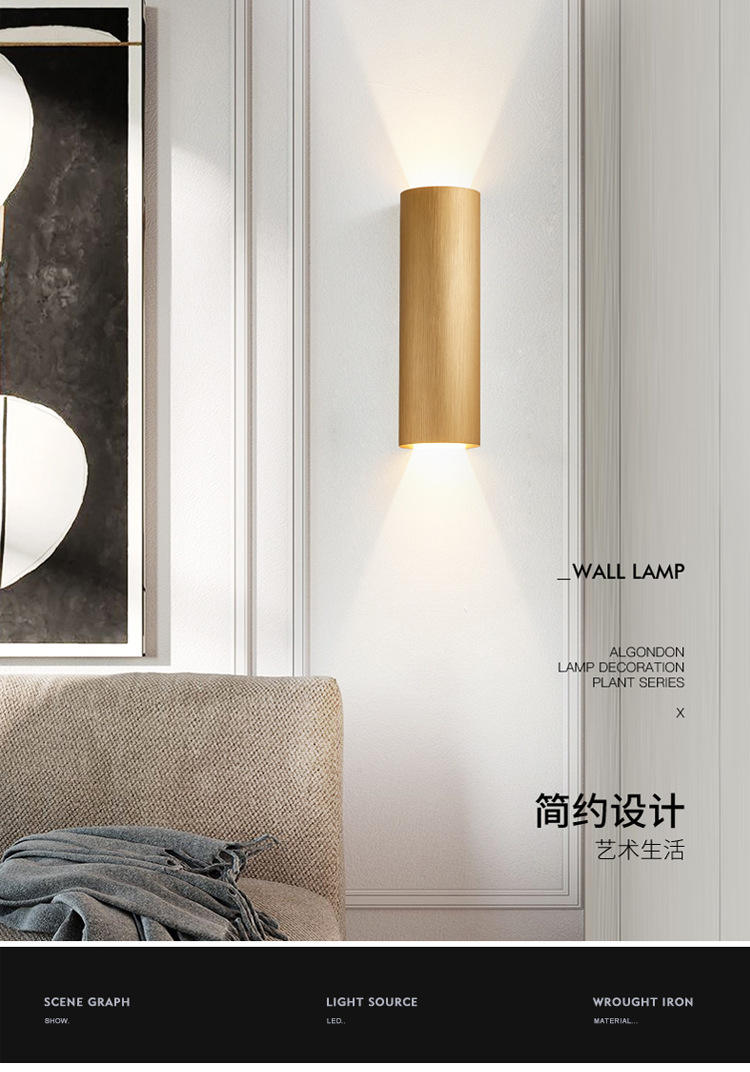 Nieuw Wandlampen Geleid Lineair Licht Op en neer Lichtgevend lichaam Lamp Item Verlichting Stijl Modern Kantoor Rohs Materiaal Epistar Input Flux