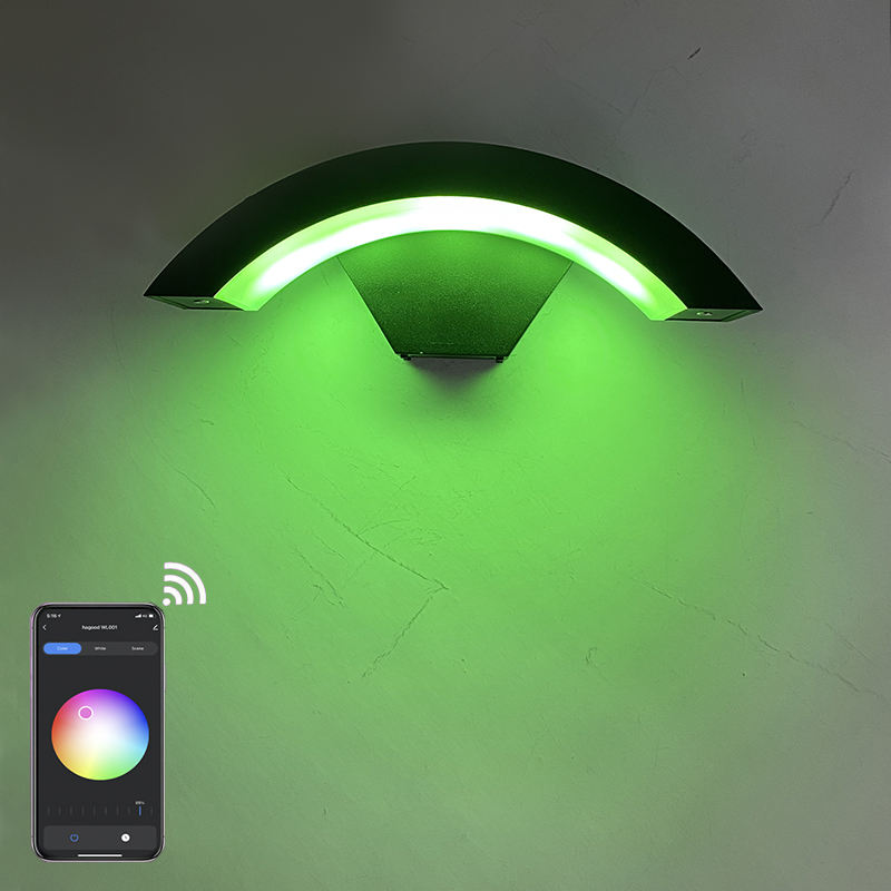 Tuya Smart WiFi LED Wandlamp Outdoor Veranda Licht Tuin Waterdicht Blaker Licht RGBW 15W Dimbaar Werken met Alexa & Google Thuis