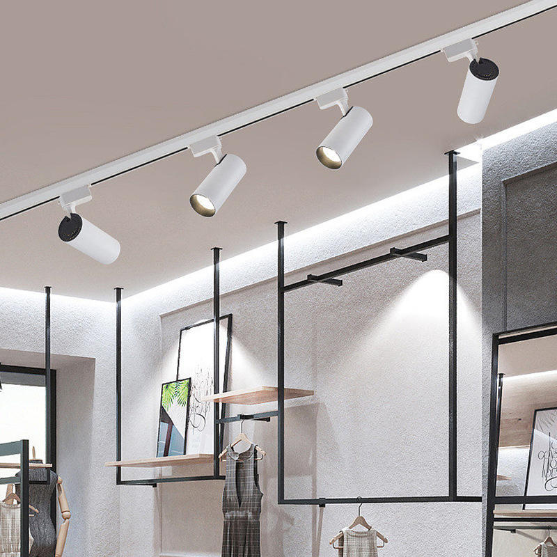 High-Display Track Light Spotlight LED Kledingwinkel Plafond Gemonteerde Woonkamer Achtergrond Garderobe Wall Washer Track Light
