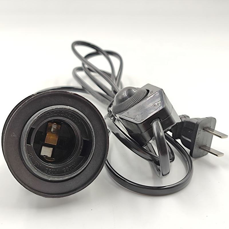 110 V 220 V 301 Dimmer Dimbare Schakelaar E26 E27 Elektrische draad plug Schakelaar En Draad 0.75mm 0.5mm 0.35mm E26 lamphouder