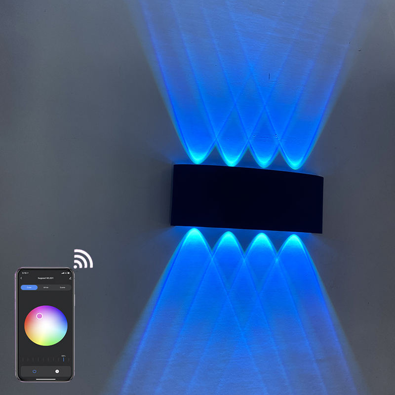 Nieuwste Tuya 9W/12W Wandlamp Licht App Controle Smart Outdoor Verlichting Acryl Wandmontage Licht led Smart Wandlampen Blaker