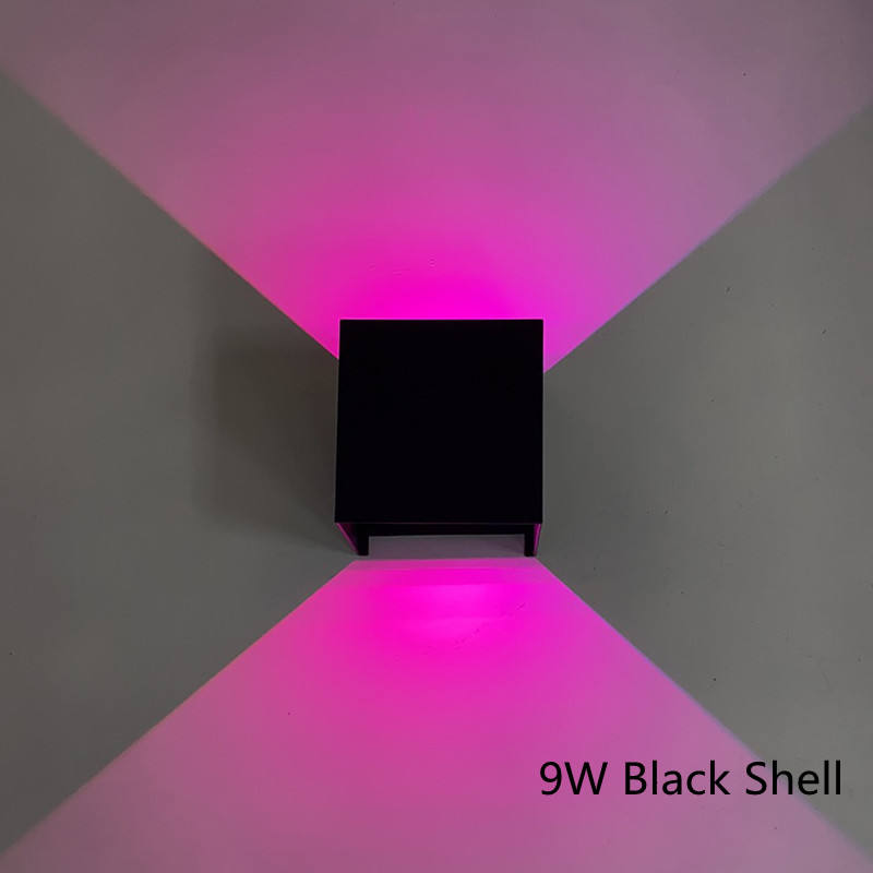 Outdoor Smart Outdoor Wandlamp Dimbare Kleur Veranderende RGB Wandlamp Waterdicht IP65 Verstelbaar Licht Buitenlamp