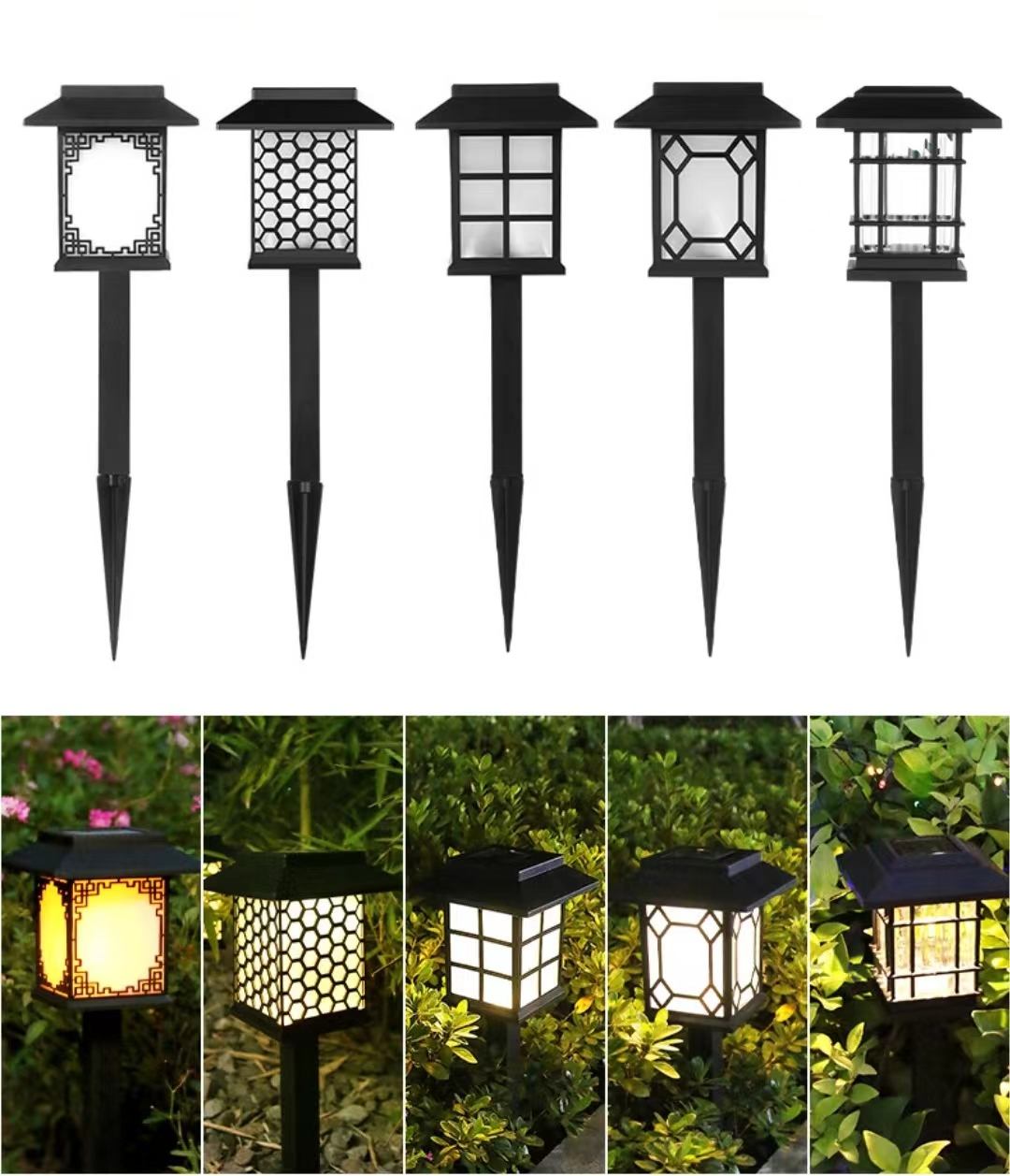 5LED Solar binnenplaats lamp gazon grond lamp Tuin solar lamp tuin trellis outdoor antieke kamer licht decoratie Amerikaanse stijl 
