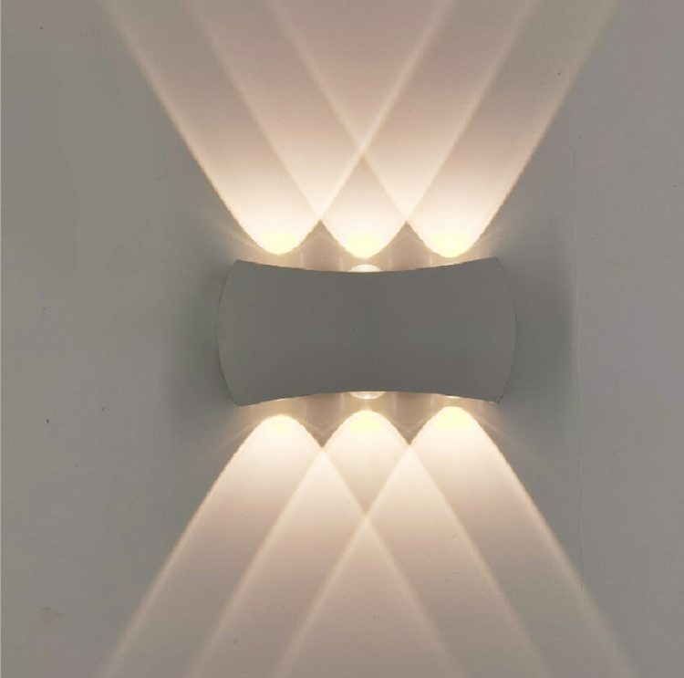 4W 6W 8W Moderne Minimalistische Indoor Outdoor Hotel Gangpad Gang Deur Trap Veranda Maanvorm LED Wandlamp