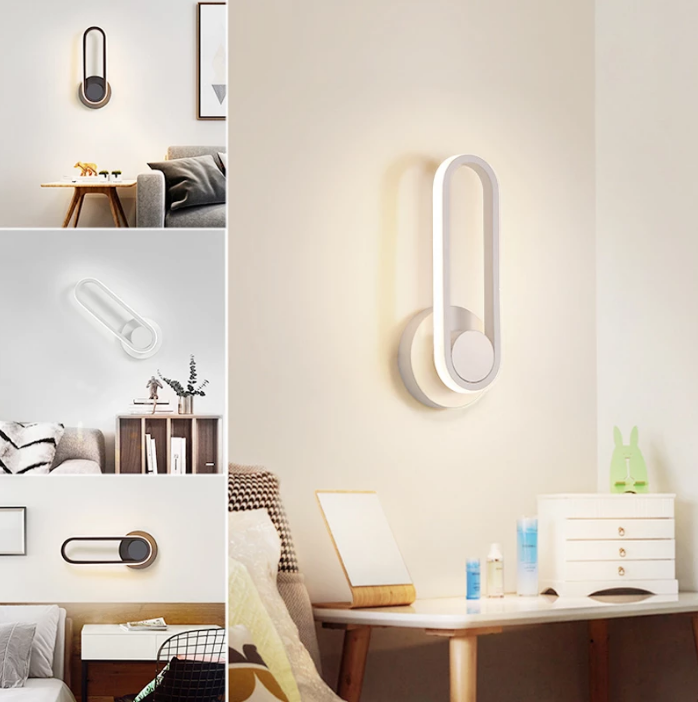 Draaibare Touch Slaapkamer Wandlamp Nachtkastje Indoor Woonkamer Led Wandlampen Armatuur Trap Licht Hagood decoratieve lamparas