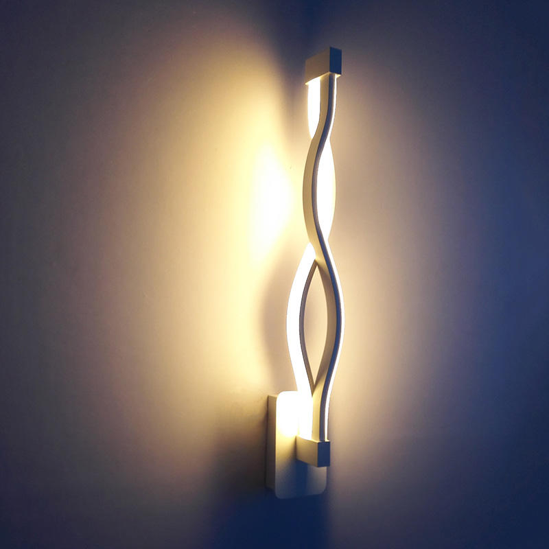 AC 85-265V Moderne huisdecoratie Golfvorm Aluminium Up Down LED wandlamp indoor LED wandlamp Holiday guirlande licht