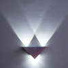 Driehoek 3W sliver led wandlamp voor binnenverlichting AC85-265V Verlichtingsarmatuur Aluminium Geen Flikkering Afstandsbediening Wandkandelaars