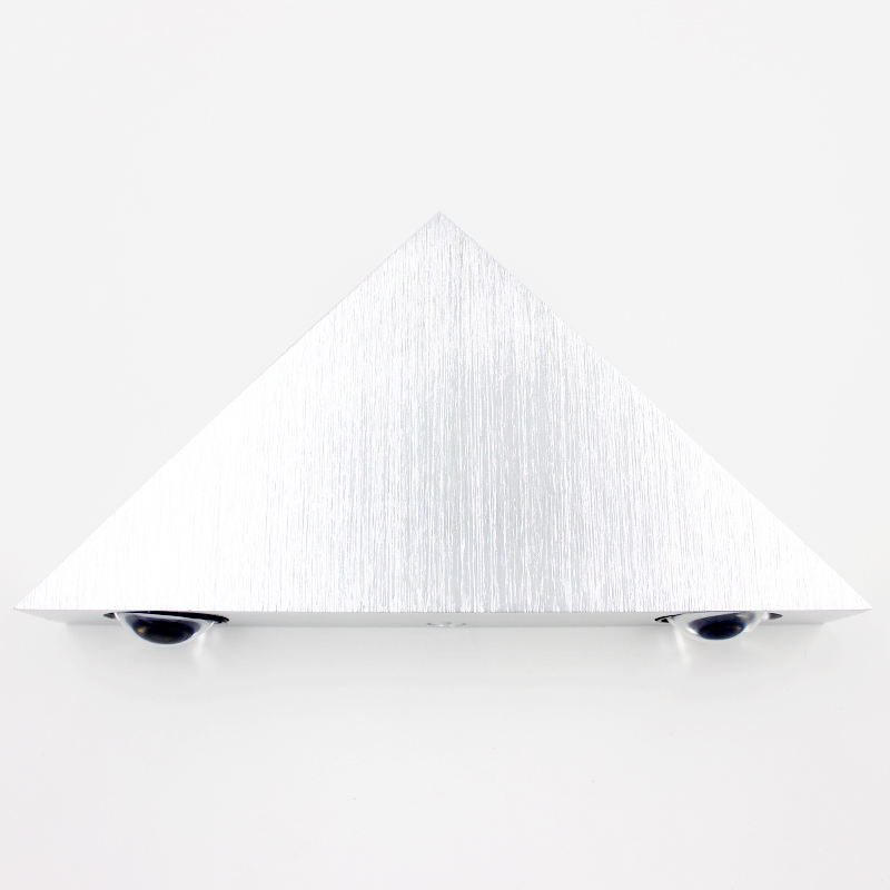 Driehoek 3W sliver led wandlamp voor binnenverlichting AC85-265V Verlichtingsarmatuur Aluminium Geen Flikkering Afstandsbediening Wandkandelaars