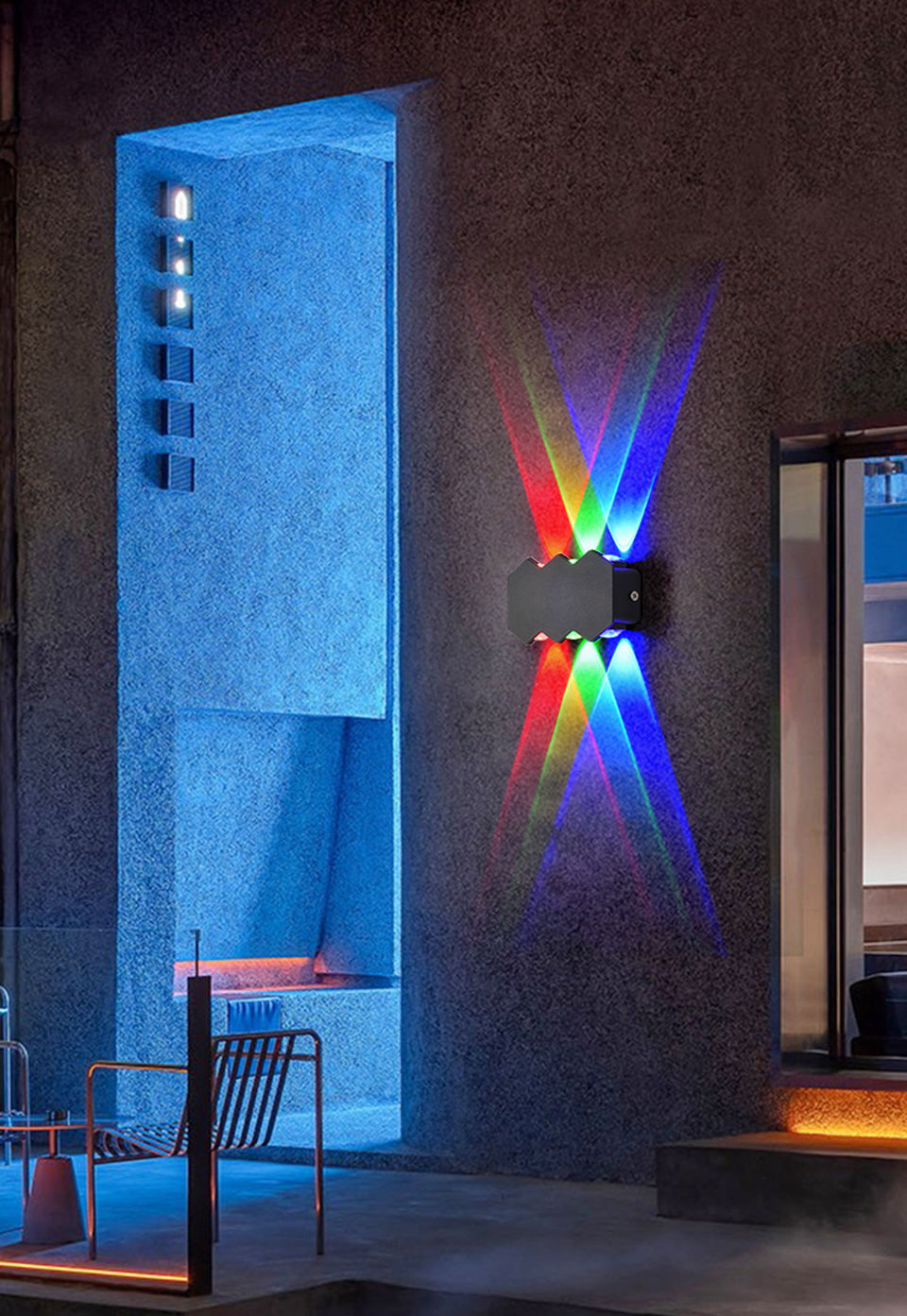 Moderne Eenvoudige Creatieve Outdoor Waterdichte Wandlamp LED Binnenplaats Lampen Poort Lamp Terras Tuin Wandlamp