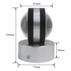 Indoor LED Wandlamp Woonkamer Decoratie Wandlamp Home Verlichting Armatuur Loft Trap Licht Ronde Aluminium AC90-260V