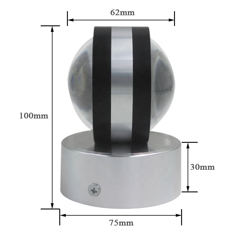 Indoor LED Wandlamp Woonkamer Decoratie Wandlamp Home Verlichting Armatuur Loft Trap Licht Ronde Aluminium AC90-260V