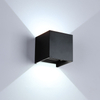 Verstelbare IP65 High Lumen 12W Cube Up en Down Led Outdoor LED Wandlamp
