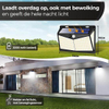 Solar buitenlamp met bewegingssensor Solar wandlamp 208 LED waterdichte tuinverlichting met sensor voor buiten