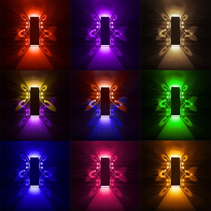 Aluminium RGB-projectielamp voor indoor residentiële Deco bar hotel restaurant verlichting up down nachtlampje LED-licht
