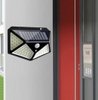 Beste Outdoor Achtertuin Tuin Trap Waterdicht IP67 Zonne-energie 4 Zijden Verlichting Wandlamp LED Bewegingssensor Led Solar Light