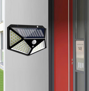 Beste Outdoor Achtertuin Tuin Trap Waterdicht IP67 Zonne-energie 4 Zijden Verlichting Wandlamp LED Bewegingssensor Led Solar Light