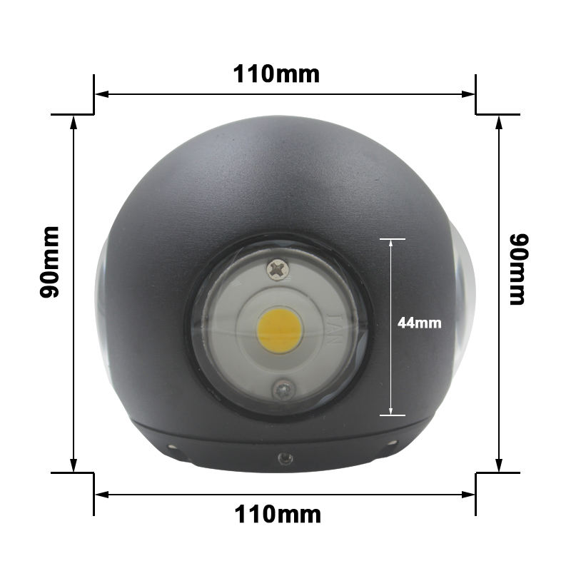 NIEUW Collectie Ball Lights Outdoor Down Light Multi-color Lights Buitenwandlampen Armatuur LED-wandlamp LED-wandlampen