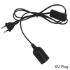 1.8 m Netsnoer Kabel E27 Lampvoeten EU plug met schakelaar draad voor Hanger LED Lamp e27 Hanglamp schorsing Socket Houder