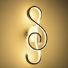 Muzieknoot Moderne Minimalistische Stijl Aluminium Decoratieve LED Wandkandelaar Creatieve Slaapkamer Woonkamer Gang Gangpad Wandlamp