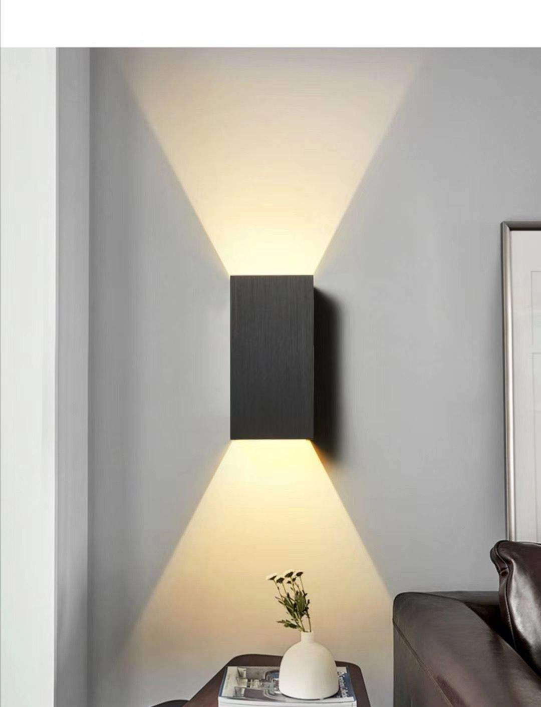 12W Led Wandlamp Buiten LED Wandkandelaar IP65 Waterdichte Vierkante Metalen Schot Verlichting Buitenmuur Verlichting Armatuur Cool