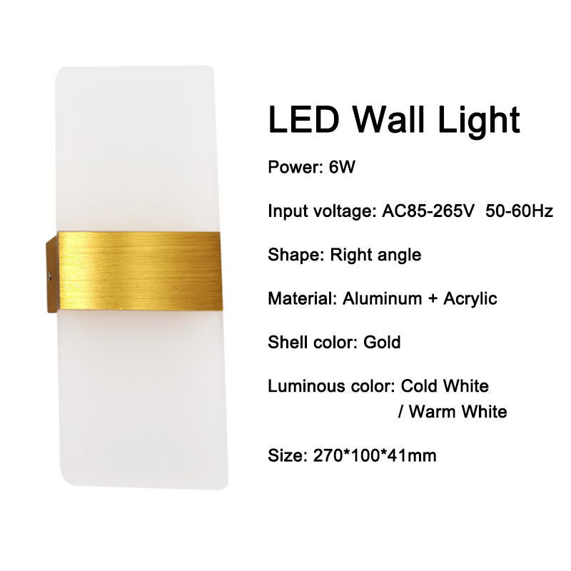 Moderne Led Wandlamp Minimalistische Indoor Lichtpunt Wandkandelaars Trap 6W 10W Slaapkamer Nachtkastje Woonkamer Thuis hal Verlichting