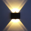 Zwarte 4W Ovale Led Wandlamp Waterdichte Outdoor Tuin Veranda Sconce Verlichting