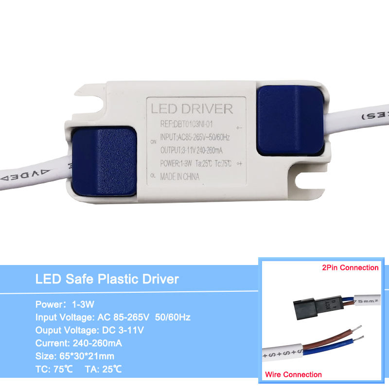 1-36 W Veilige Plastic Shell LED Driver Licht Transformator Constante Stroom 300mA Voeding Adapter voor Led lamp/Chip