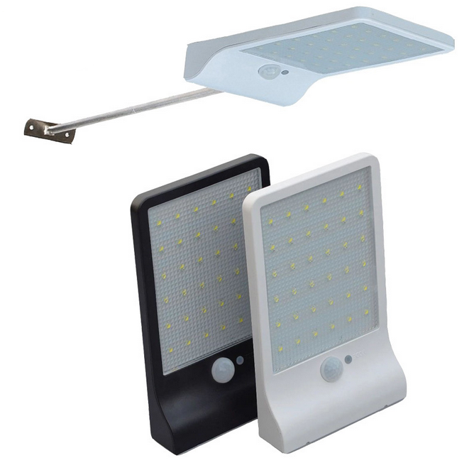 LED COB Solar Light Outdoor Bewegingssensor Wandlamp Waterdicht Tuinlamp Spotlights Emergency Pathway Straatbeveiligingslamp
