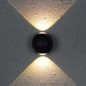 Factory Hot Sales Led Wandlamp Buiten Zwart voor Buiten 6W Up And Down