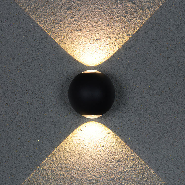 Factory Hot Sales Led Wandlamp Buiten Zwart voor Buiten 6W Up And Down