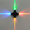 Nieuwste zwarte 12W cross star led wandlamp waterdicht voor buiten in de tuin