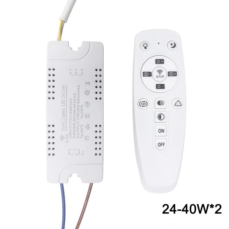 12-60W * 2 LED intelligente driver AC170-245V 2.4G WIFI Voeding Verlichting Transformers voor Telefoon Controle Lamp