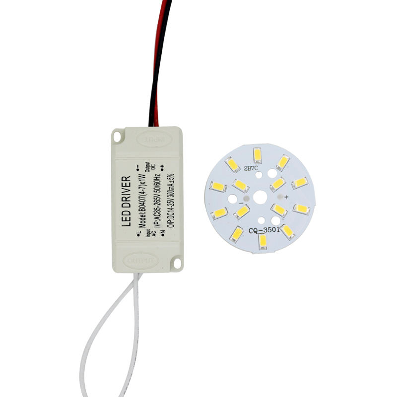 3W 5W 7W 9W 12W 15W 18W 24W SMD5730 Light-emitting diode chip + plastic omhulsel LED driver voeding voor LED plafondlamp