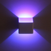 Hoogwaardige 3W kubus led-wandlamp met RGB-afstandsbediening voor woonkamerverlichting binnenshuis
