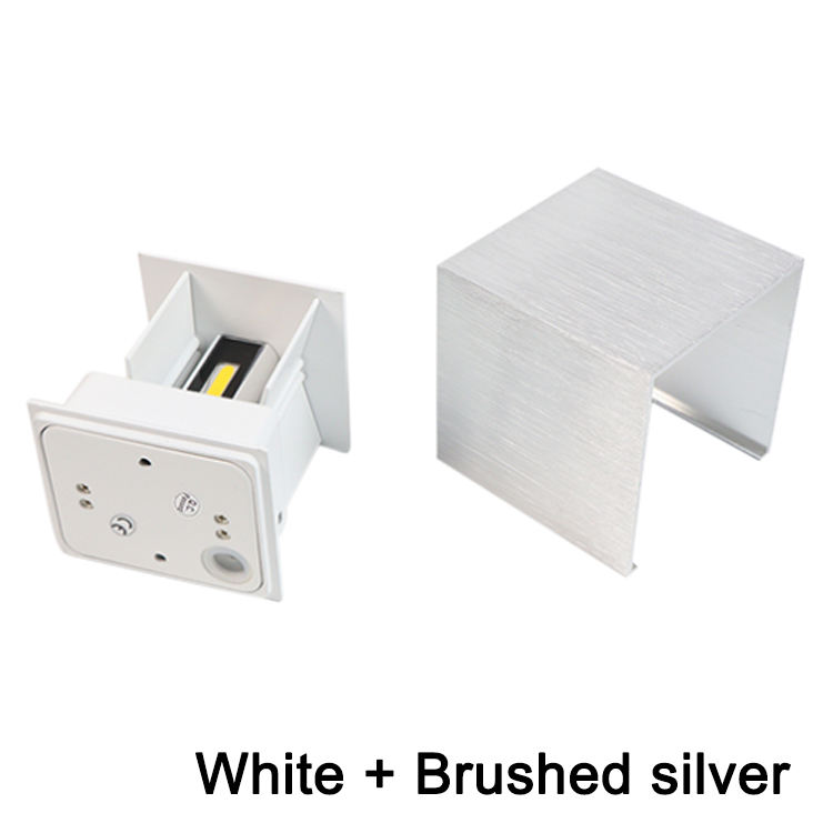 Verstelbare IP65 waterdichte indoor & outdoor kubus cob led wandlamp woonkamer slaapkamer aluminium op en neer led tuin veranda licht