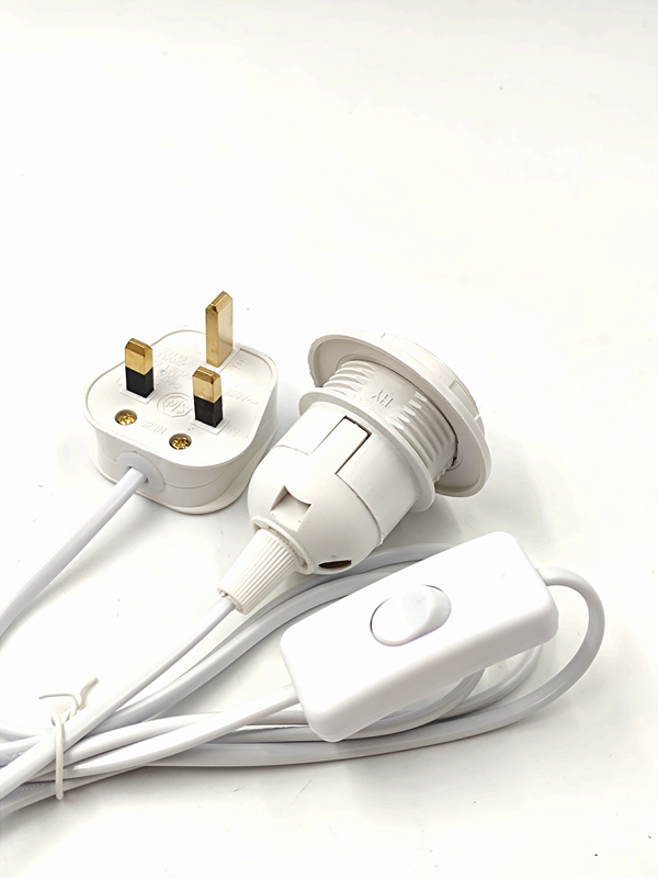 Draadstekker Himalayazout Lamphouder Stekker Tafellamp Accessoires 301 303 Schakelaar Dimmer Schakelaar EU/AU/EU Stekker Drie-pins Stekker E27 Lamphouder