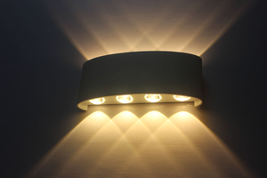 8W goedkope fabrieksprijs wandlamp omhoog en omlaag nachtlampje wandlamp ijdelheid licht voor 100% veiligheid Europees-Amerikaanse stijl