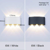 Led Wandlamp Indoor Aluminium Decoratie Interieur Verlichting Up En Down Waterdichte Wandlamp Outdoor Tuin Wandlamp