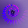 3W RGB met Controller Spiraal Gat Wandlamp Kleurrijke Schansen Foyer Party Woonkamer Gang Decor Indoor Verlichting Armatuur