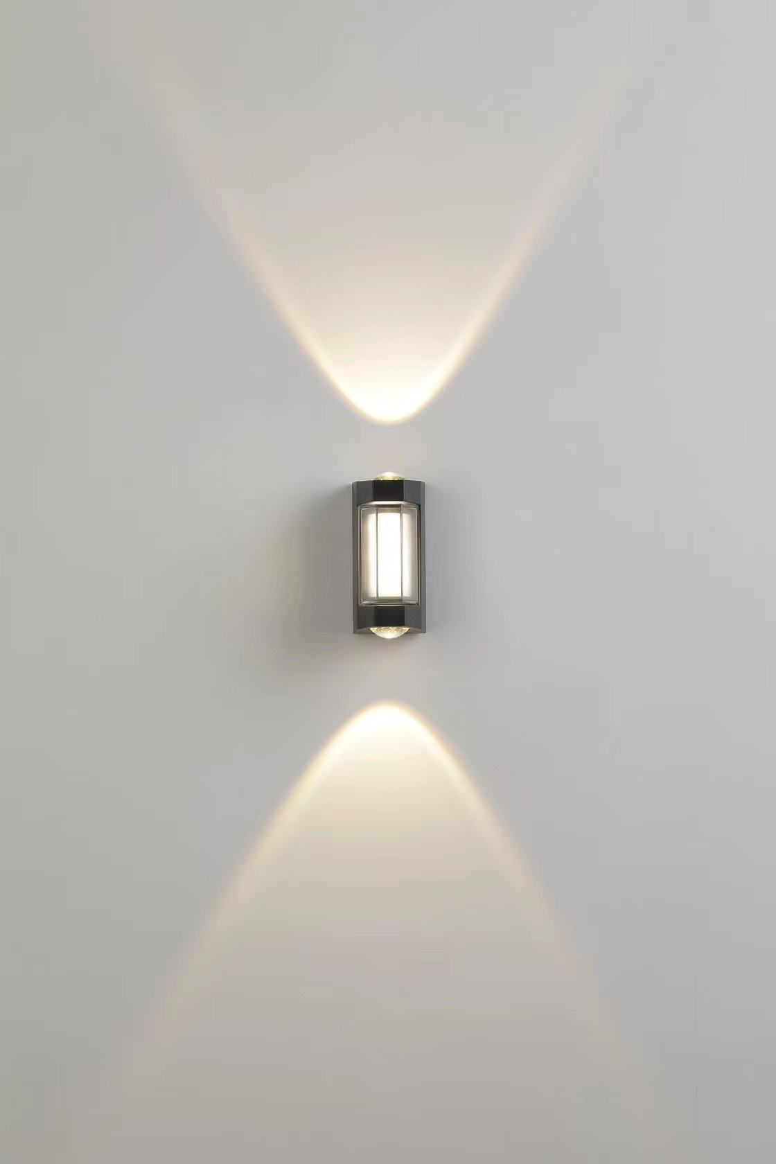 Waterdichte led-wandlamp decoratieve tuinverlichting aluminium op en neer buiten wandlamp led-wandlamp gemonteerd
