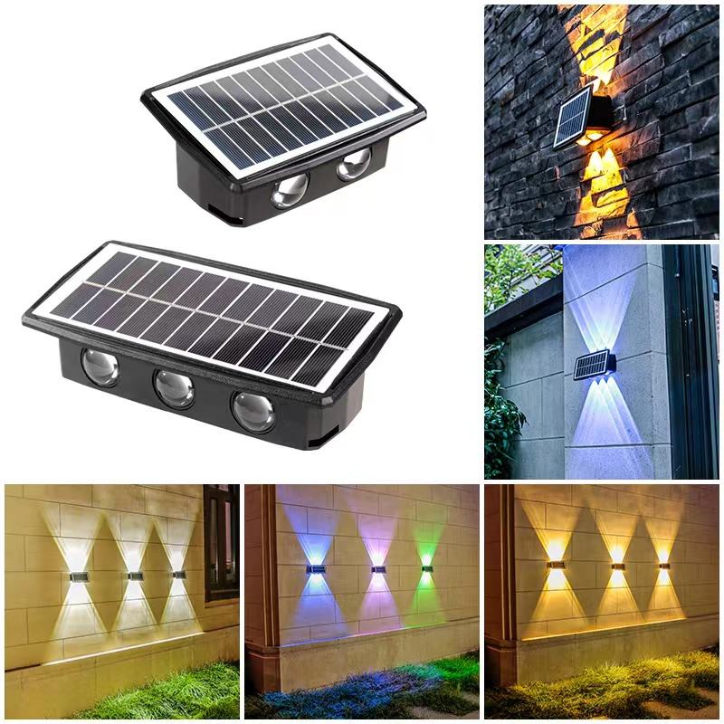 led solar buitenlicht op zonne-energie led wandlamp lamp solar Solar Led Light Outdoor Waterdicht Balkon Solar Hight Lights Binnenplaats Straat Landschap 