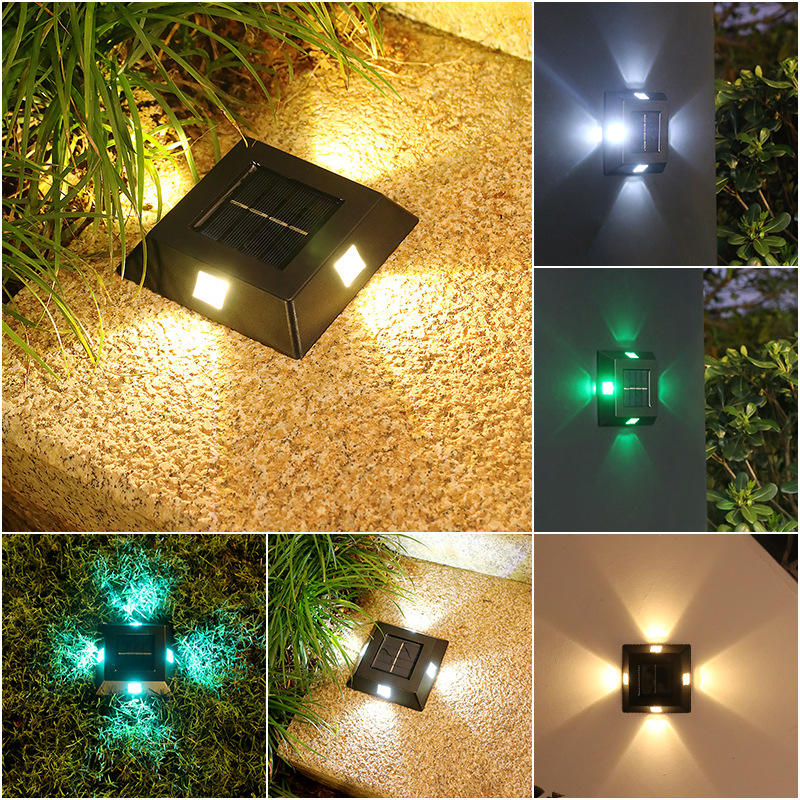 Home Solar Garden Lawn Light Outdoor Waterdicht IP65 Villa Binnenplaats Landschapslicht Kleurrijke grondlamp voor straatpad