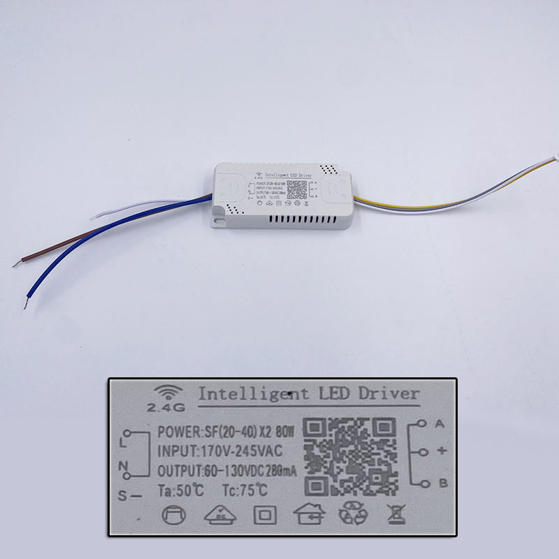 2-weg 48-160W 2.4g LED-stuurprogramma Lampstuurprogramma Driekleurentemperatuuraandrijving LED-verlichtingstransformatoren Hoge kwaliteit Veilig 2.4G-stuurprogramma Voeding Led-adapterstuurprogramma