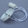 Europese norm E27 metalen lamphouder montage E27 ijzeren lamphouder gekleurd gevlochten draad E27 Plafondlamp houder kit